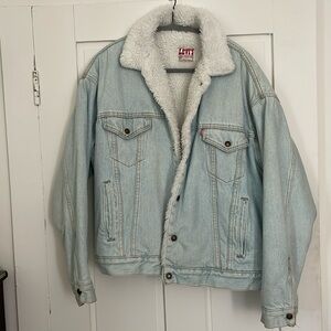 Rare Levi’s San Francisco Vintage Sherpa Denim Jean Jacket
